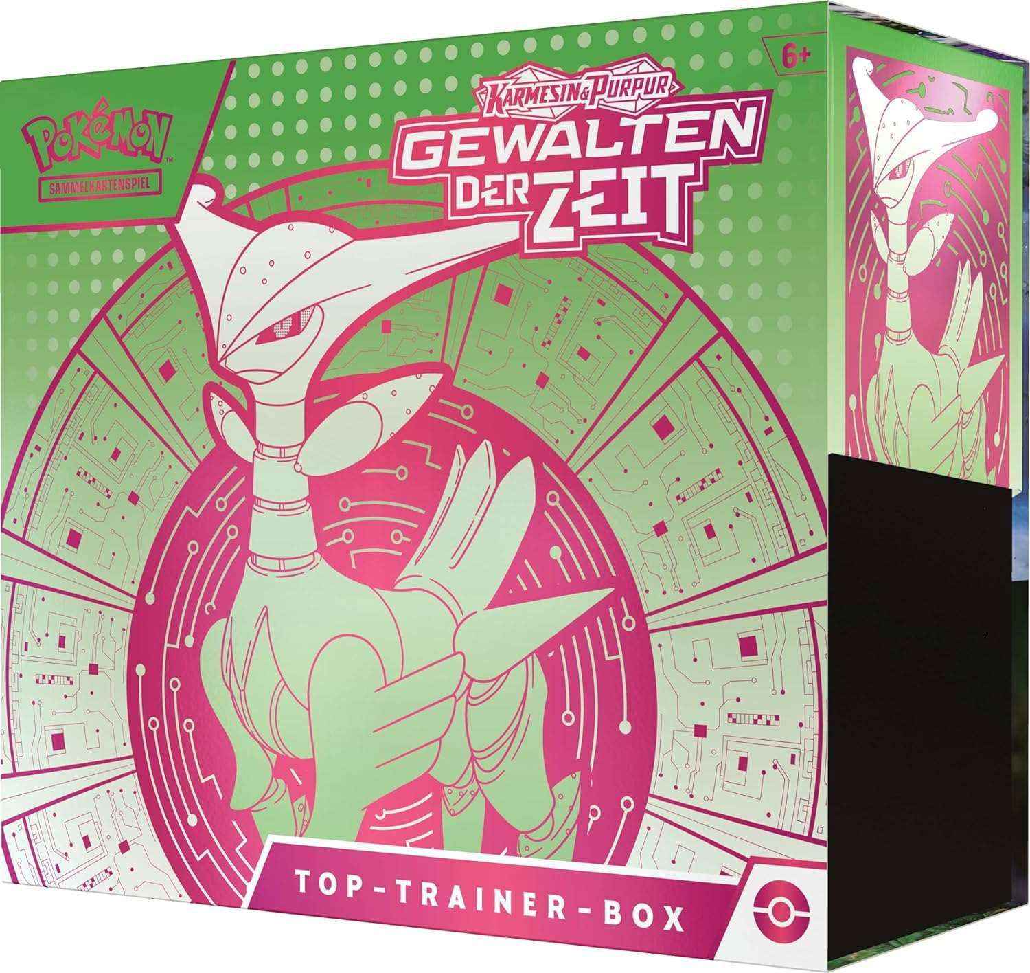 Pokémon - Karmesin & Purpur: Gewalten der Zeit Eisenblatt Top Trainer Box - DE