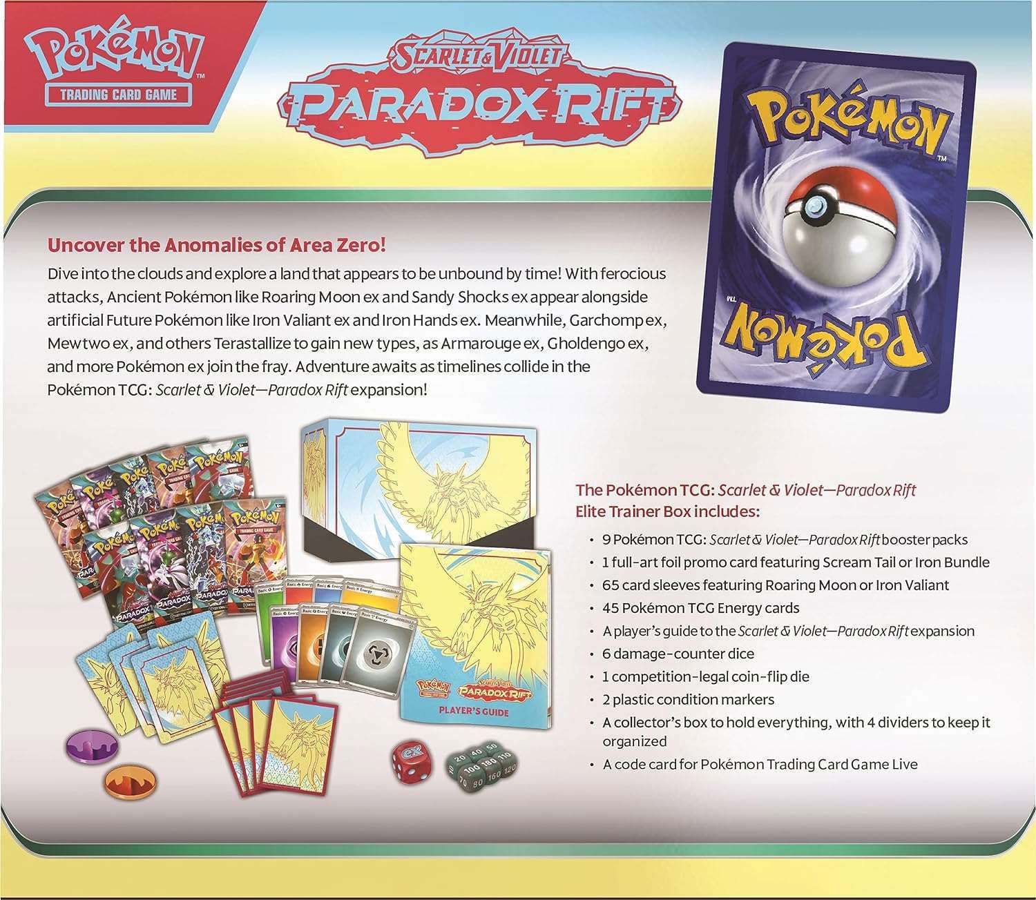 Pokémon - Scarlet & Violet: Paradox Rift Roaring Moon Elite Trainer Box - EN - cardcosmos