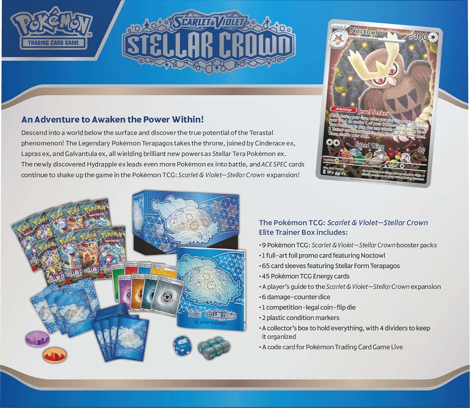 Pokémon - Scarlet & Violet: Stellar Crown Elite Trainer Box - EN - cardcosmos