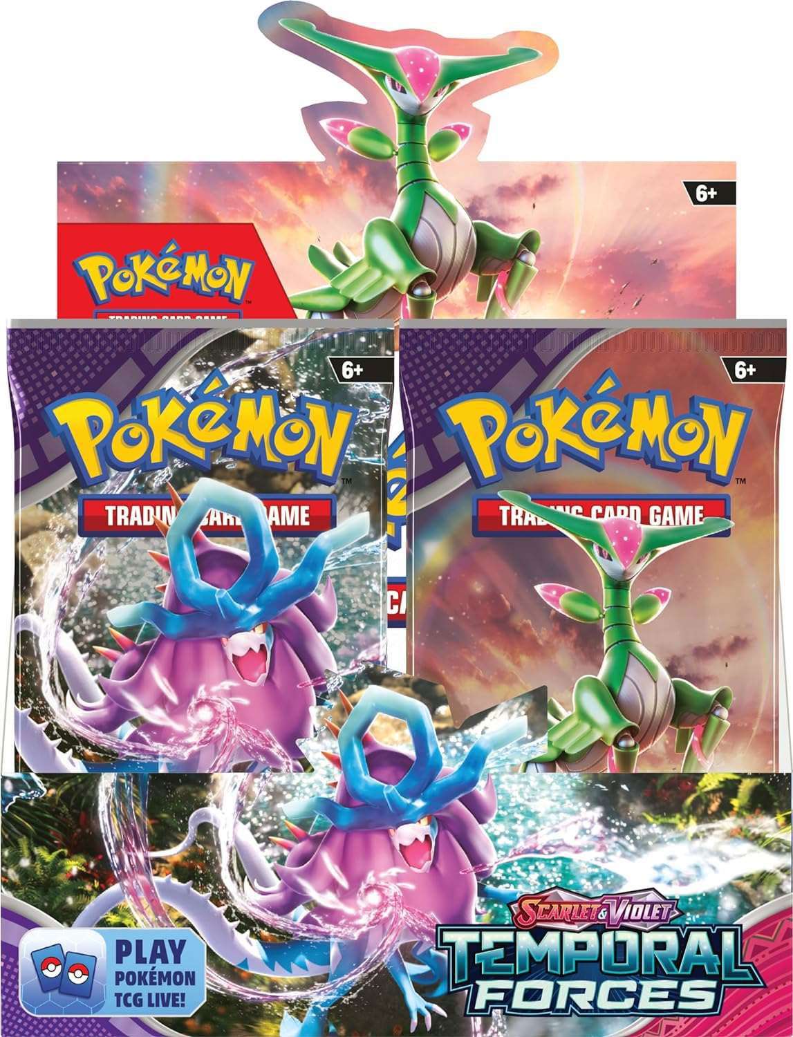 Pokémon - Scarlet & Violet: Temporal Forces Booster Display - EN - cardcosmos