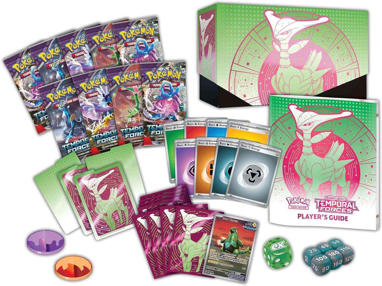 Pokémon - Scarlet & Violet: Temporal Forces Iron Leaves Elite Trainer Box - EN