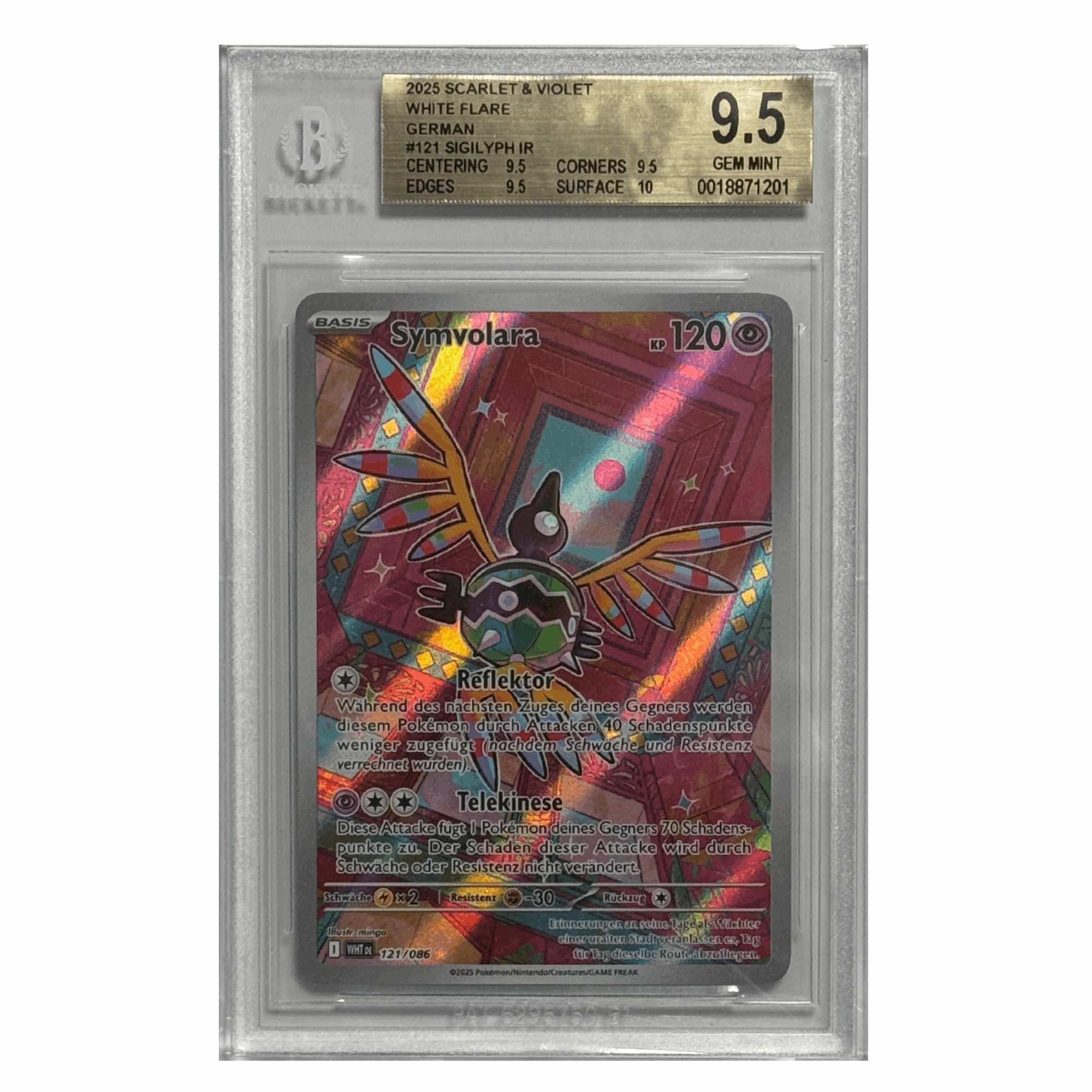 Pokémon - Symvolara IR #121 (White Flare) – BGS 9.5 Gem Mint