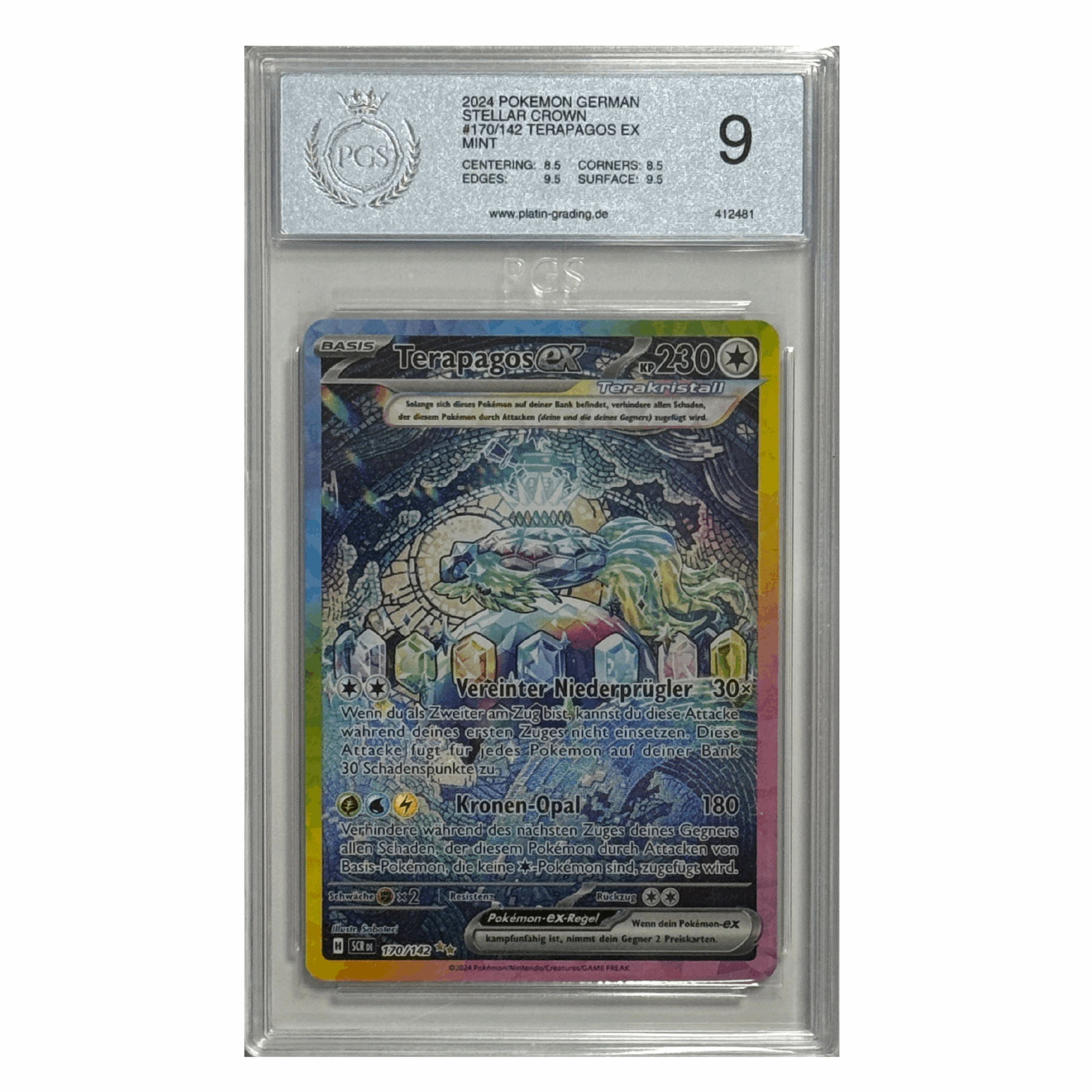 Pokémon - Terapagos ex #170 (Stellar Crown) – PGS 9 Mint