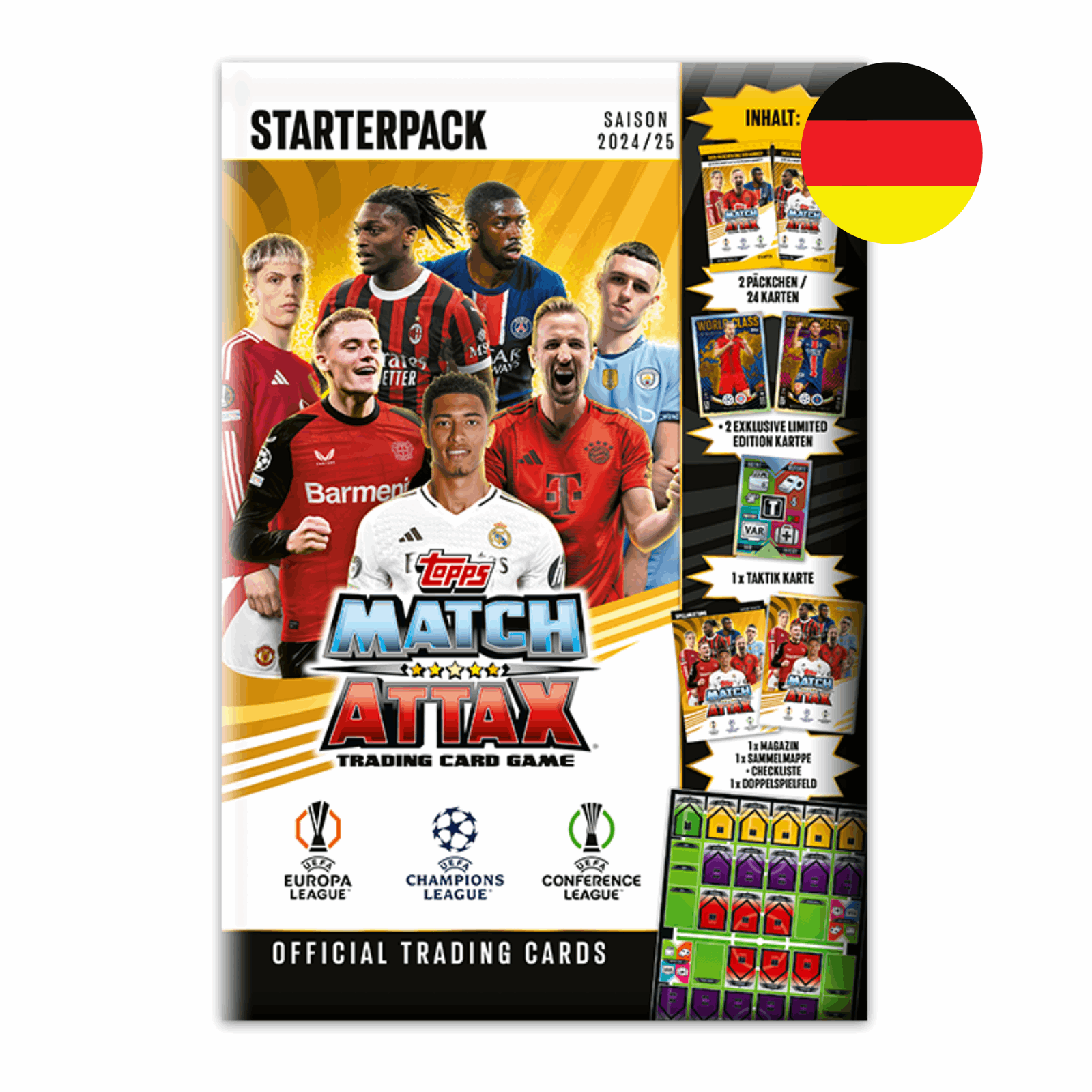 Topps Champions League 24/25 Match Attax - Starterpack - DE - cardcosmos