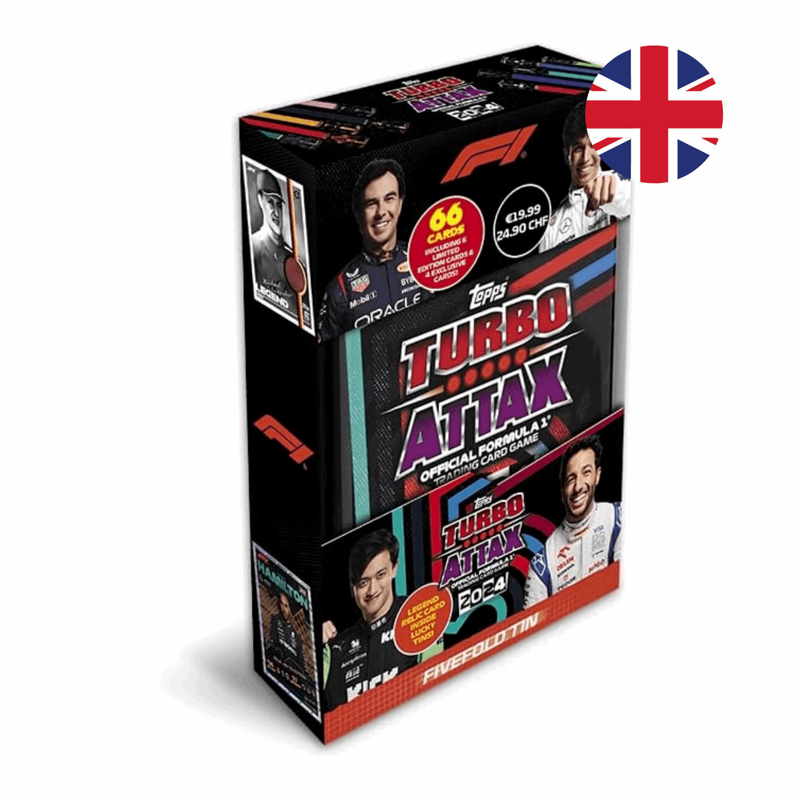 Topps Turbo Attax Formula 1 2024 - Fivefold Tin - EN - cardcosmos