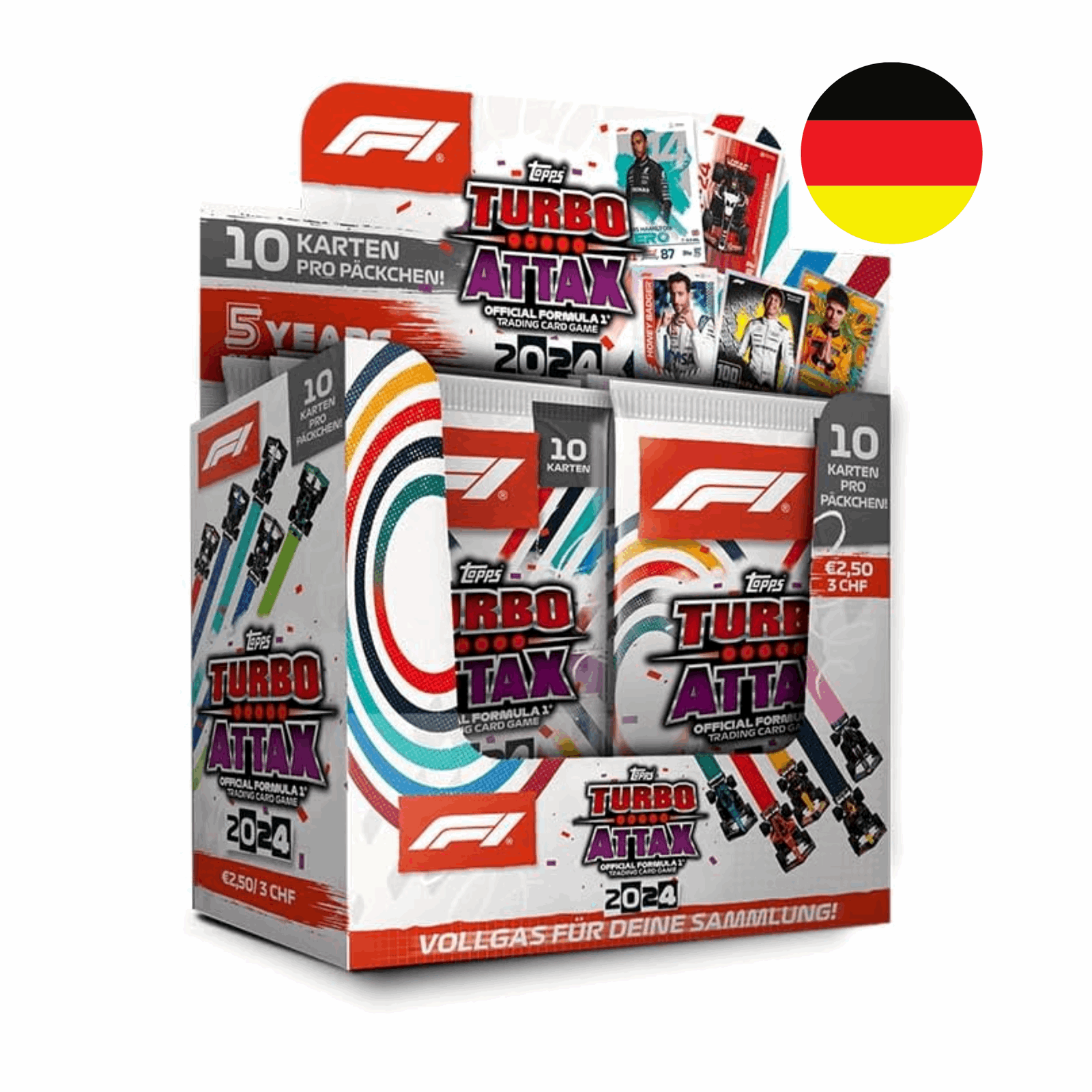 Topps Turbo Attax Formula 1 2024 - Full Box - Display - DE - cardcosmos