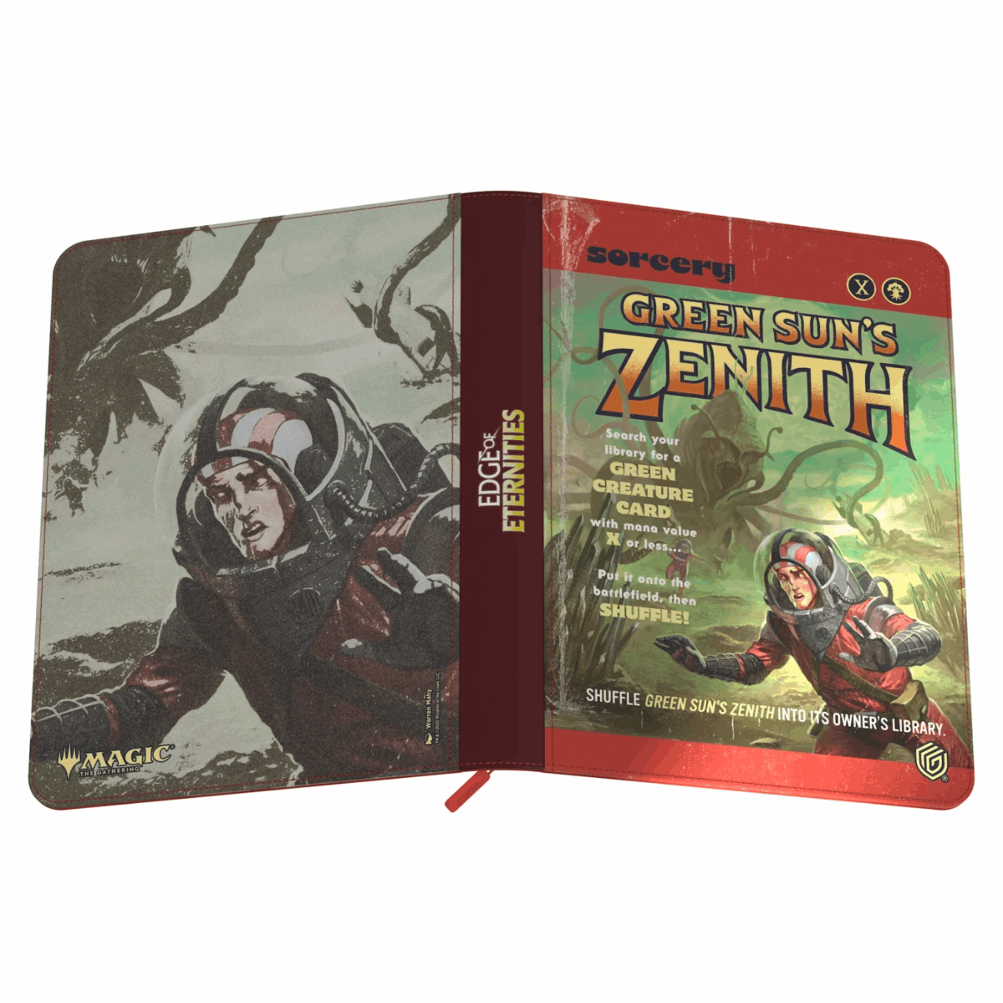 Ultimate Guard - Zipfolio 360 Xenoskin Edge of Eternities Green Sun’s Zenith (MTG) Vorder und rückansicht