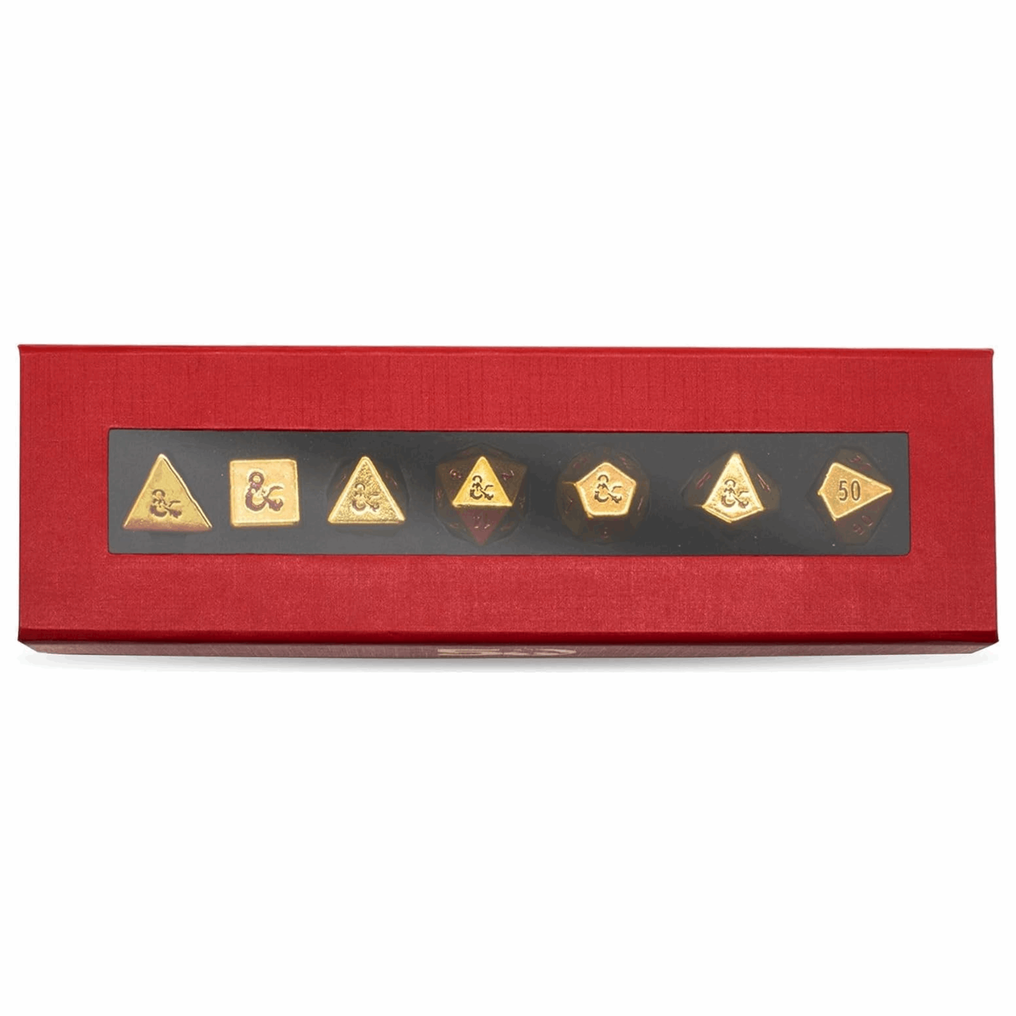 Ultra Pro - 50th Anniversary 7RPG Heavy Metal Dice für Dungeons & Dragons Verpackung