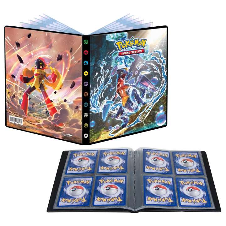 Ultra Pro - Scarlet & Violet 4: Paradox Rift 4-Pocket Portfolio - Pokémon - cardcosmos