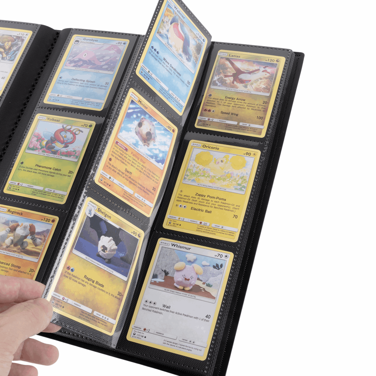 cardcosmos - 9 Pocket Basic Strap Binder - Schwarz