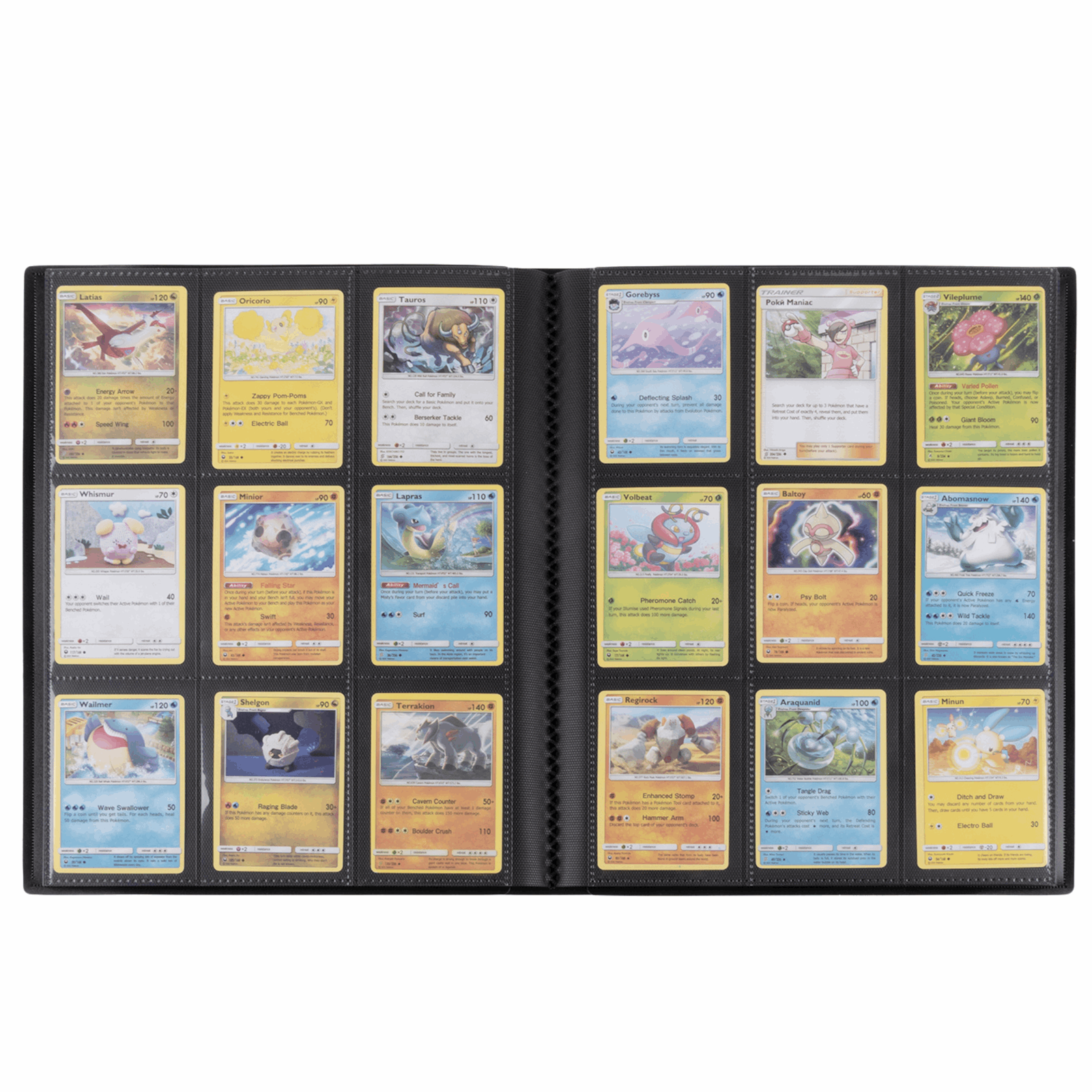 cardcosmos - 9 Pocket Basic Strap Binder - Schwarz