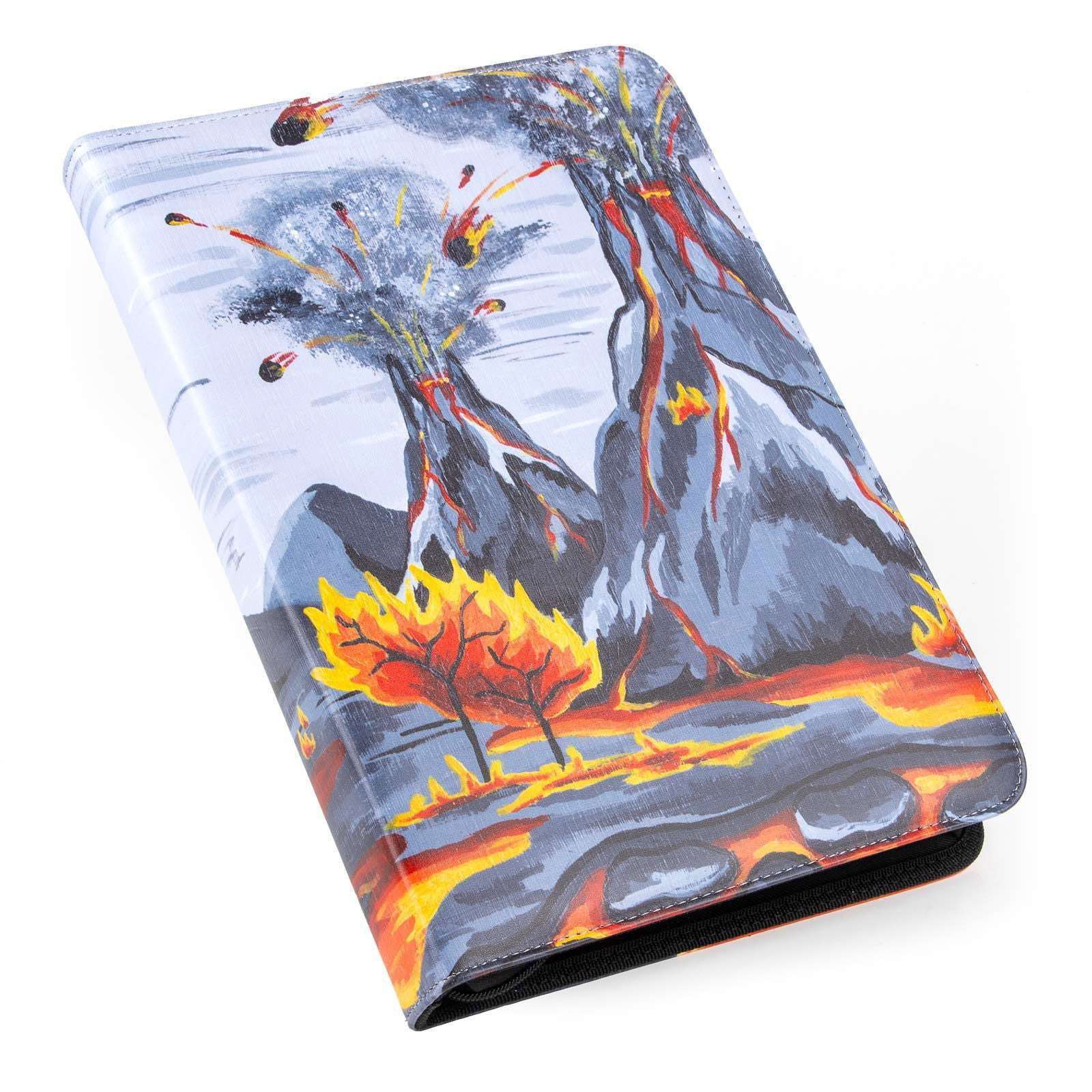 cardcosmos - Artwork 9 Pocket Zip Binder - Fiery Mountains - cardcosmos