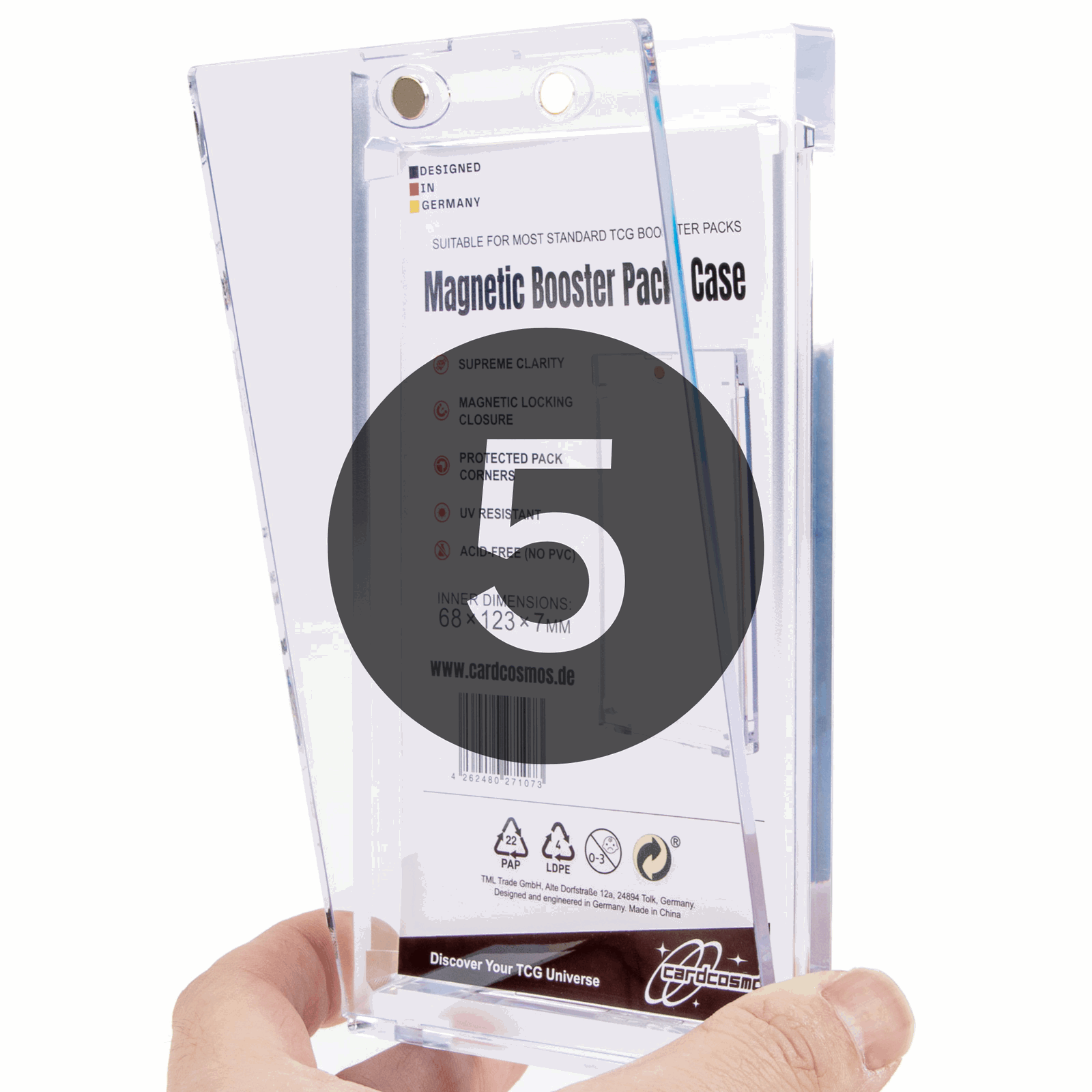 cardcosmos - Magnetic Booster Pack Case - cardcosmos