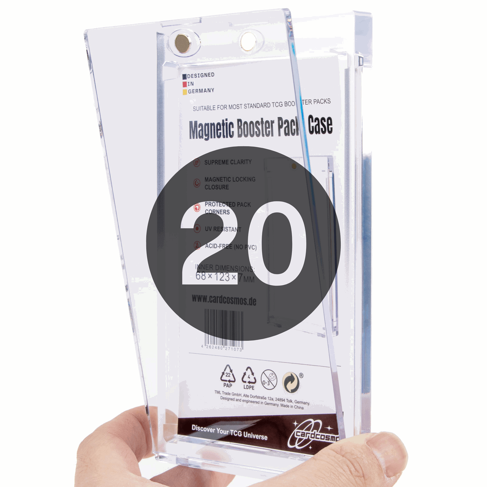 cardcosmos - Magnetic Booster Pack Case - cardcosmos