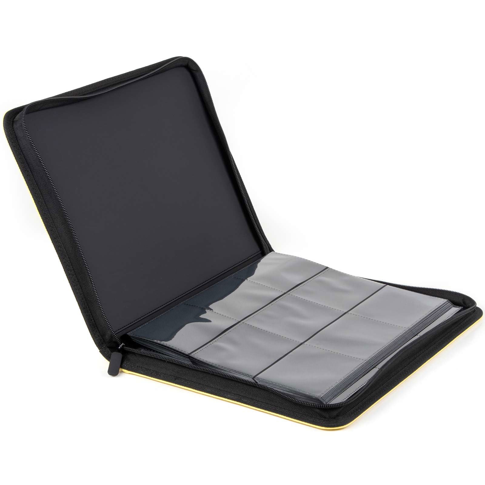 cardcosmos - 9 Pocket Zip Premium Leather Binder - Gelb - cardcosmos