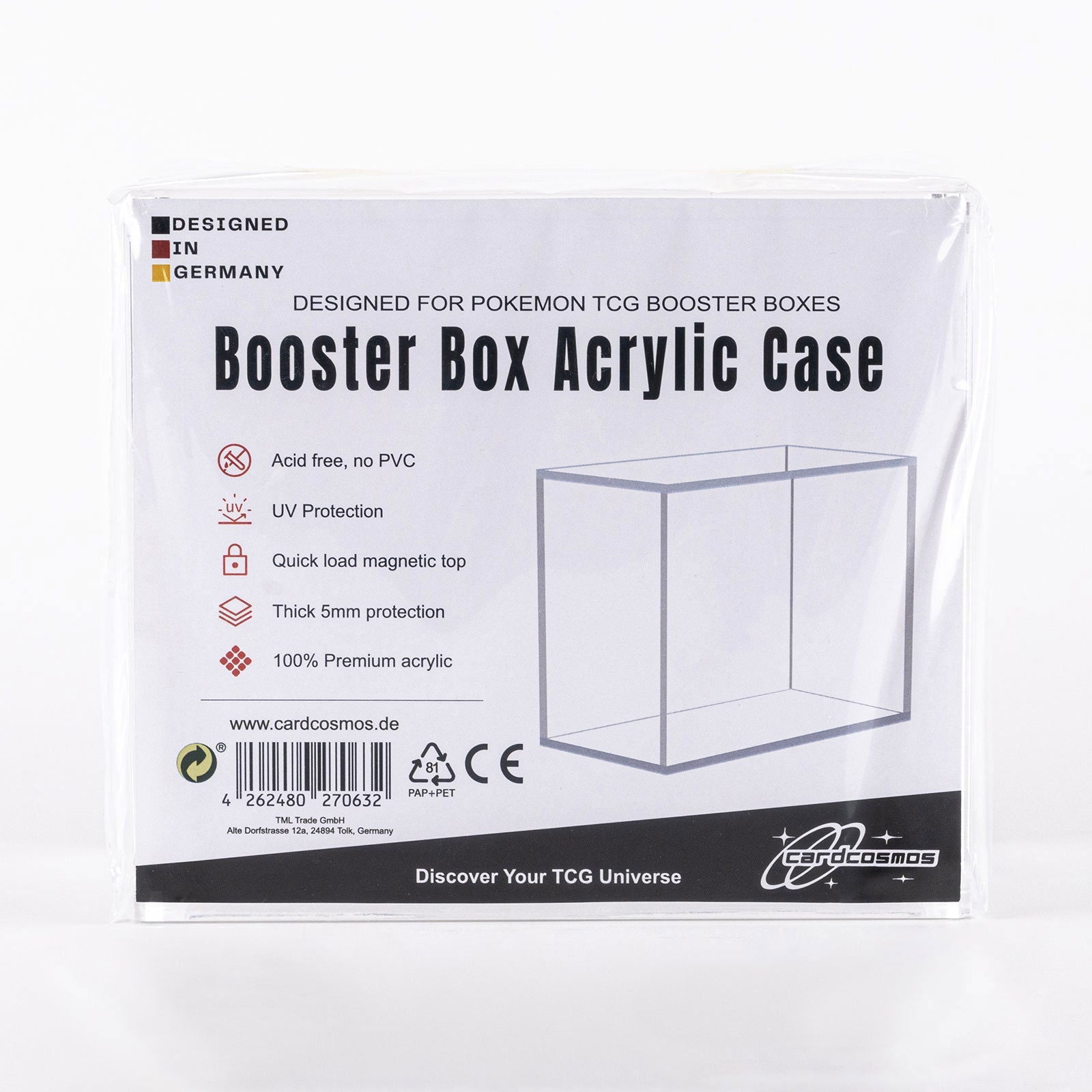 cardcosmos - Booster Box Acrylic Case - cardcosmos