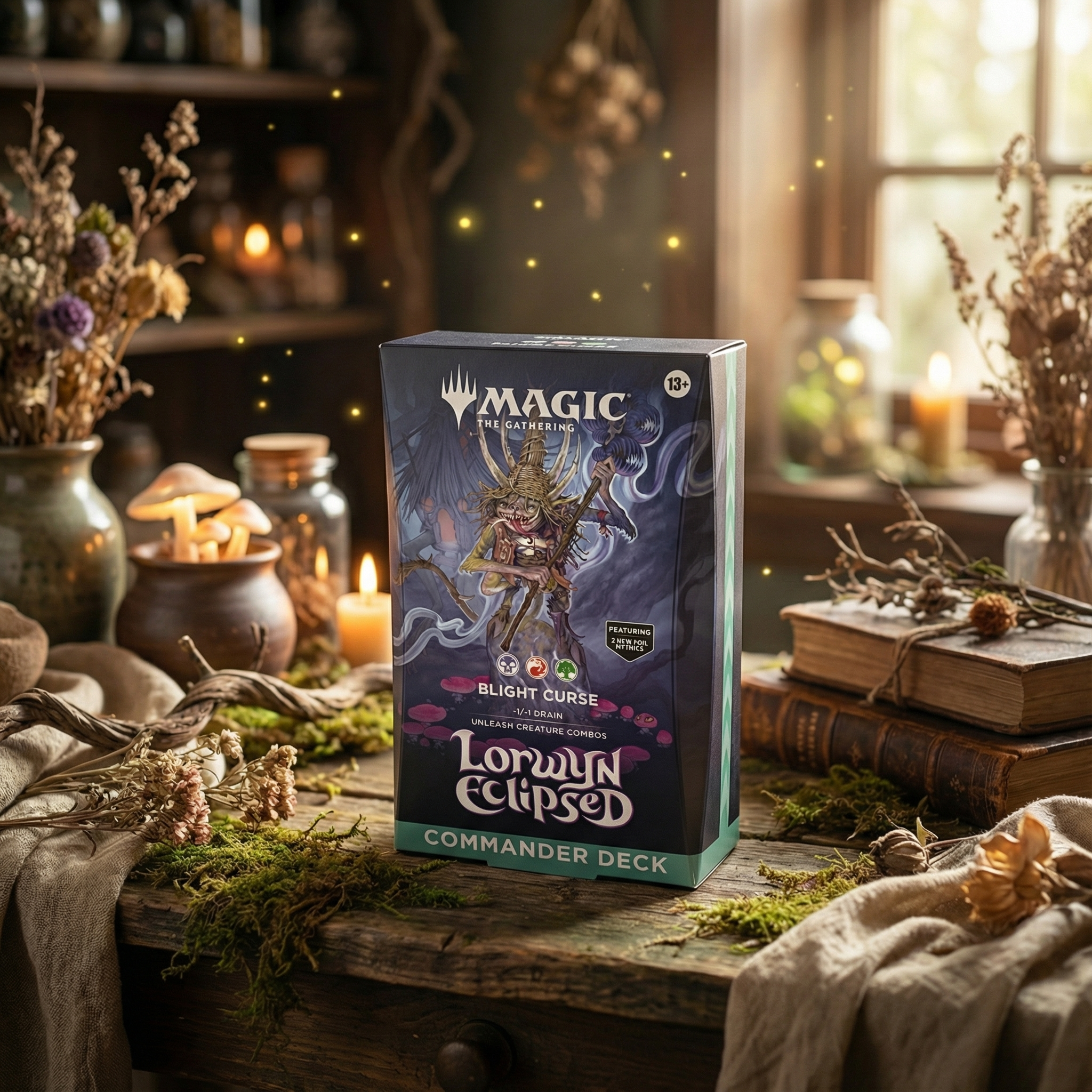 Magic: The Gathering - Lorwyn Eclipsed Commander Deck Blight Curse - EN