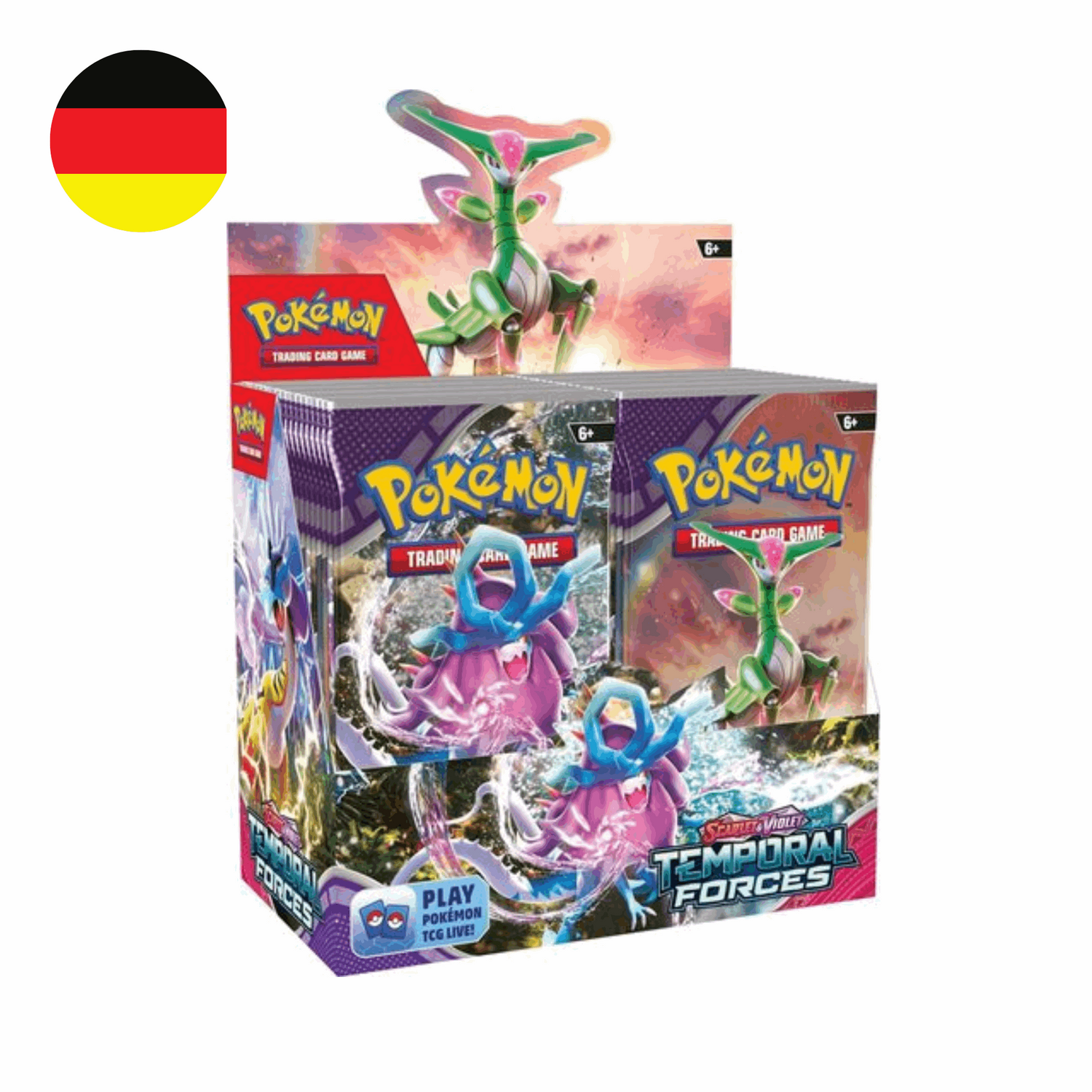 Pokémon Scarlet & Violet: Gewalten der Zeit Booster Display DE – Erweitere deine Sammlung!