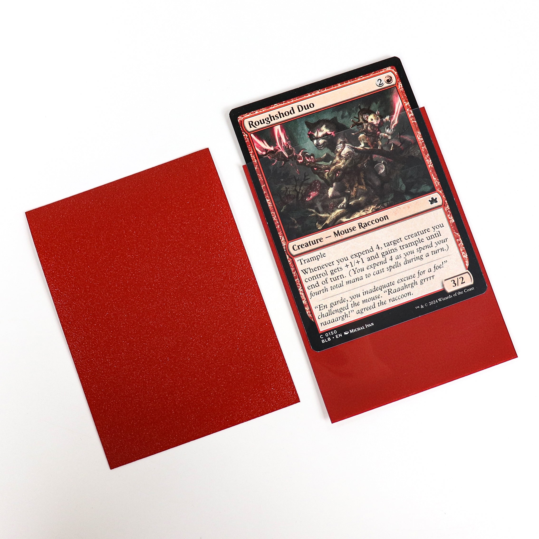 cardcosmos - Premium Matte Sleeves Red | 100 pcs