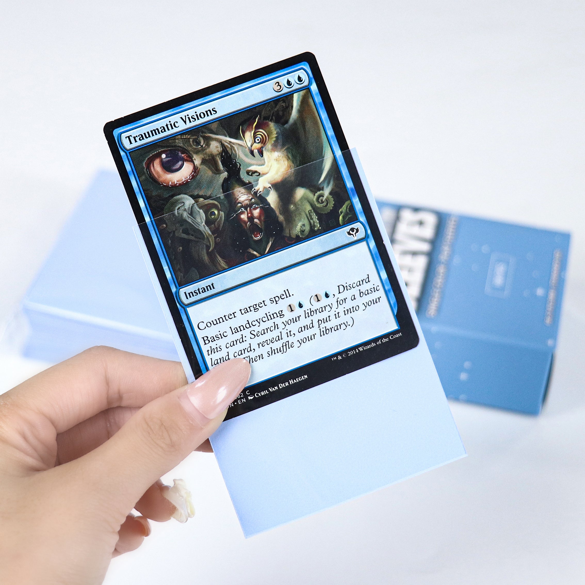 cardcosmos - Premium Matte Sleeves Light Blue | 100 pcs