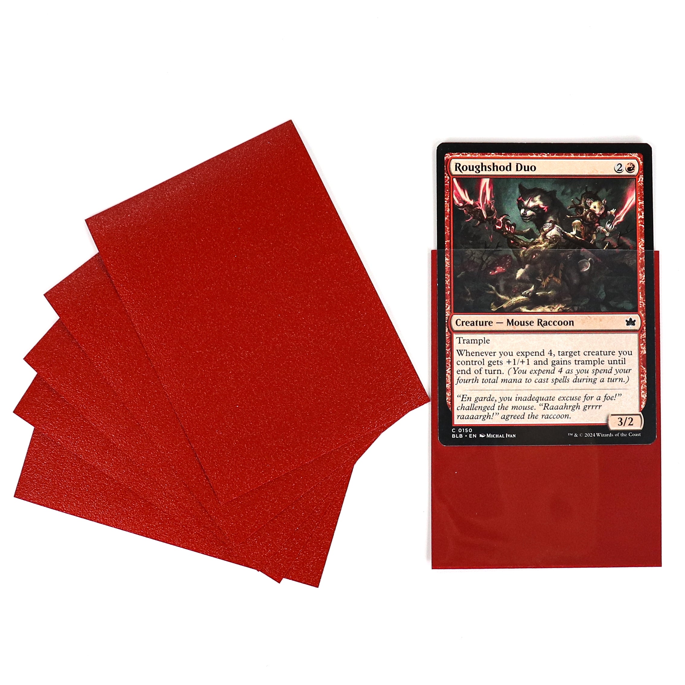 cardcosmos - Premium Matte Sleeves Red | 100 pcs