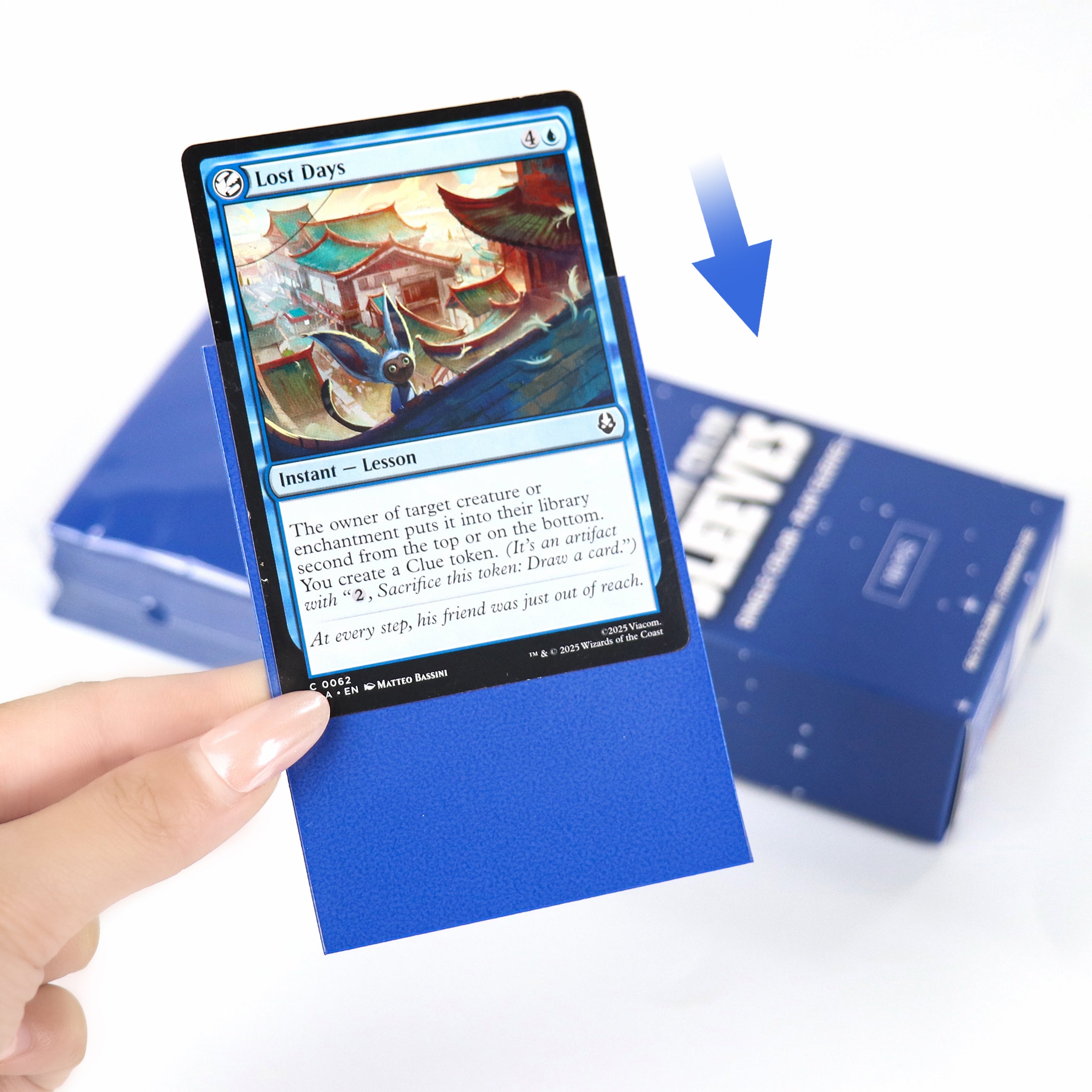 cardcosmos - Premium Matte Sleeves Blue | 100 pcs