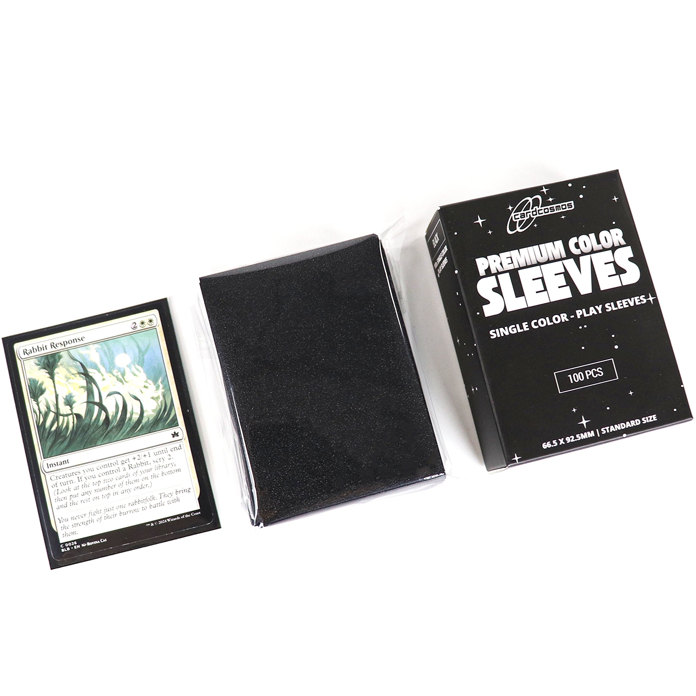cardcosmos - Premium Matte Sleeves Black | 100 pcs