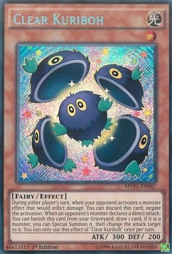 Clear Kuriboh (V.3 - Secret Rare) - The Dark Side of Dimensions Movie Pack (Secret Rare) [MVP1-S47]