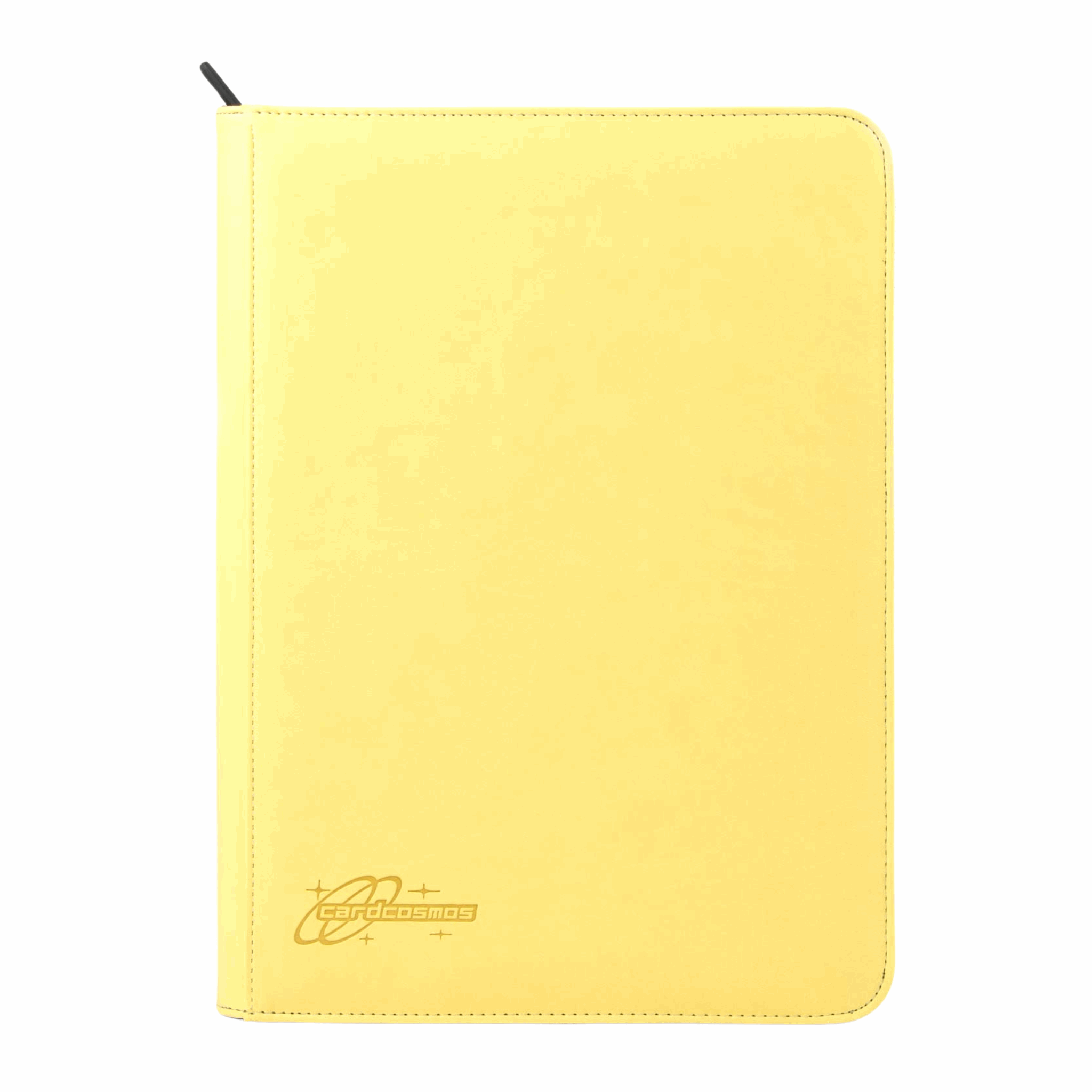 cardcosmos - 9 Pocket Zip Premium Leather Binder - Gelb
