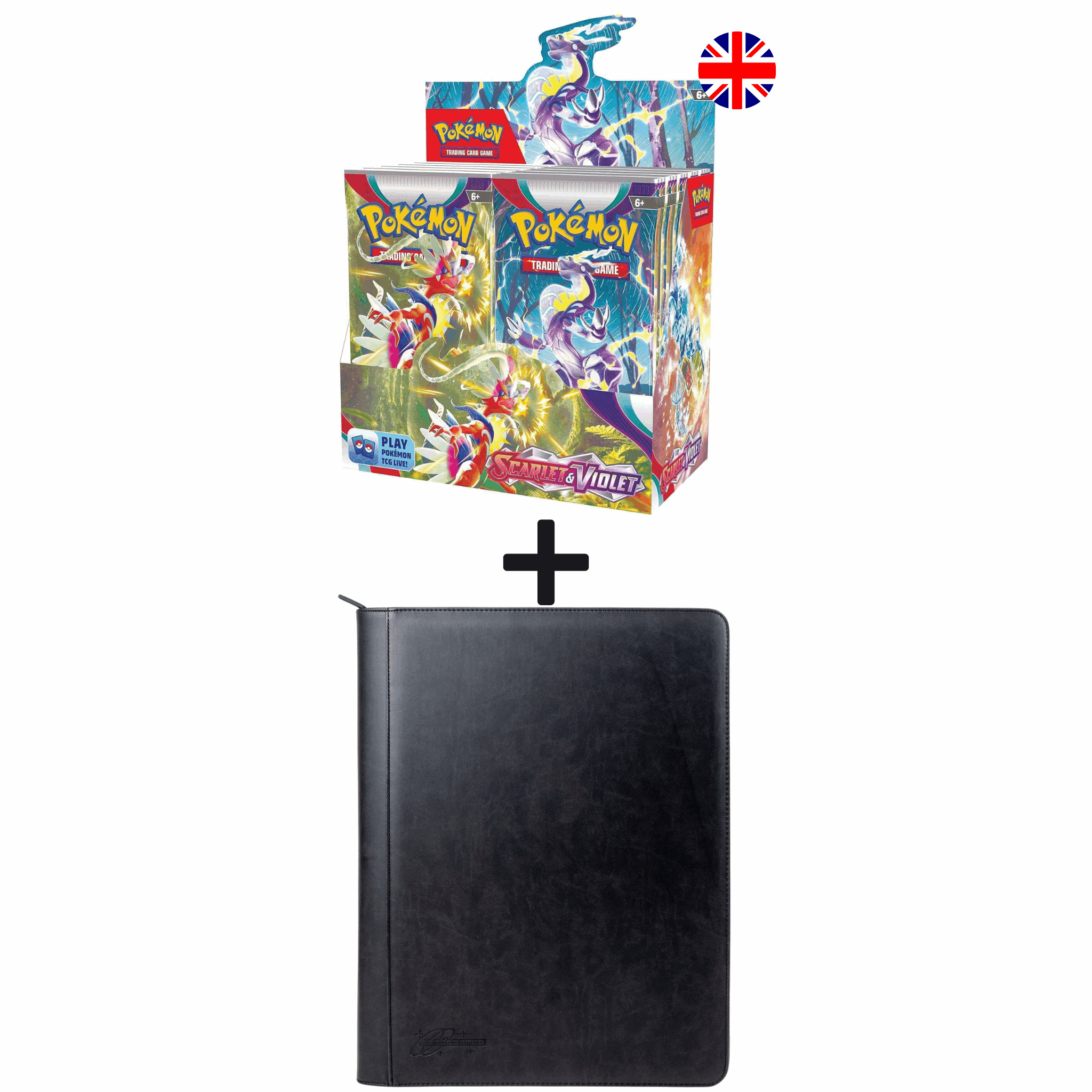 Pokémon Scarlet & Violet Bundle – Booster Display EN + XXL Premium Binder