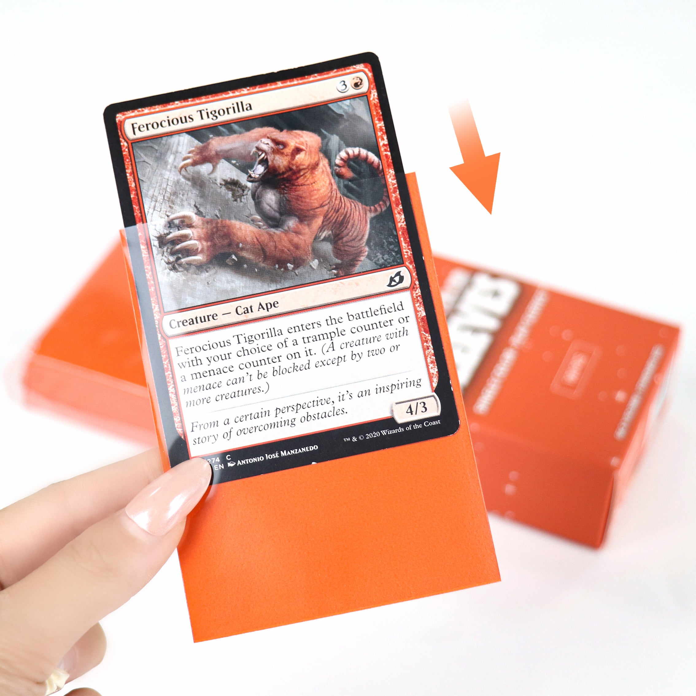 cardcosmos - Premium Matte Sleeves Orange | 100 pcs
