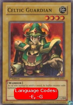 Celtic Guardian (V.1 - Super Rare) - Legend of Blue Eyes White Dragon (Super Rare) [LOB-005]