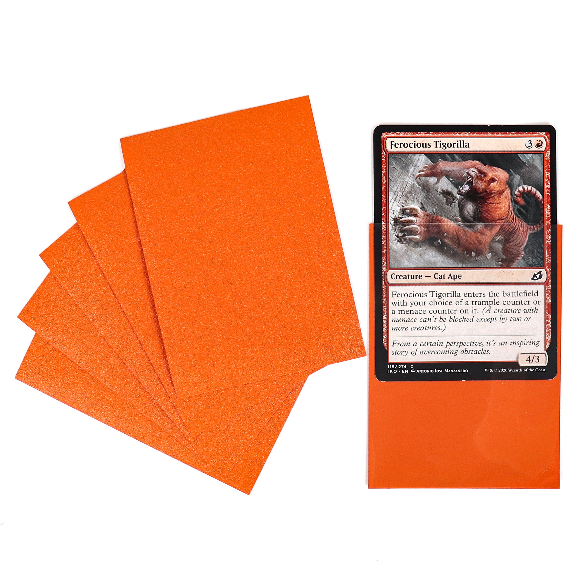 cardcosmos - Premium Matte Sleeves Orange | 100 pcs