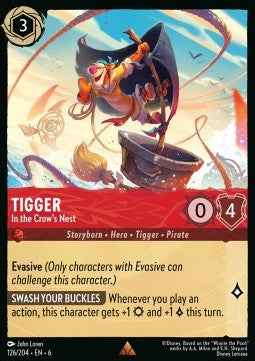 Tigger - In the Crow's Nest (V.1) - Azurite Sea (Rare) [6AZS-126]