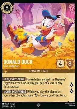Donald Duck - Coin Collector - Reign of Jafar (Super Rare) [8JAF-37]