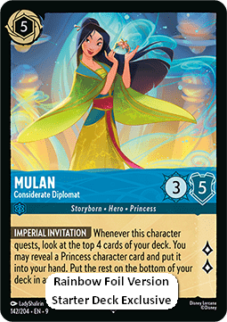 Mulan - Considerate Diplomat (V.3) - Fabled (Super Rare) [9FAB-142]