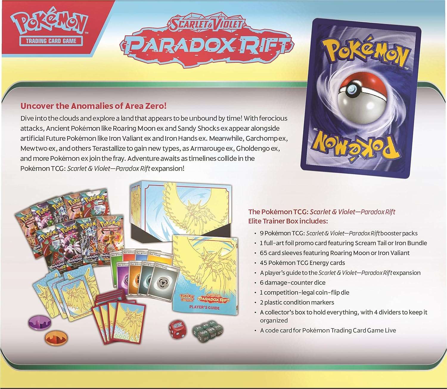 Pokémon - Scarlet & Violet: Paradox Rift Roaring Moon Elite Trainer Box - EN - CardCosmos
