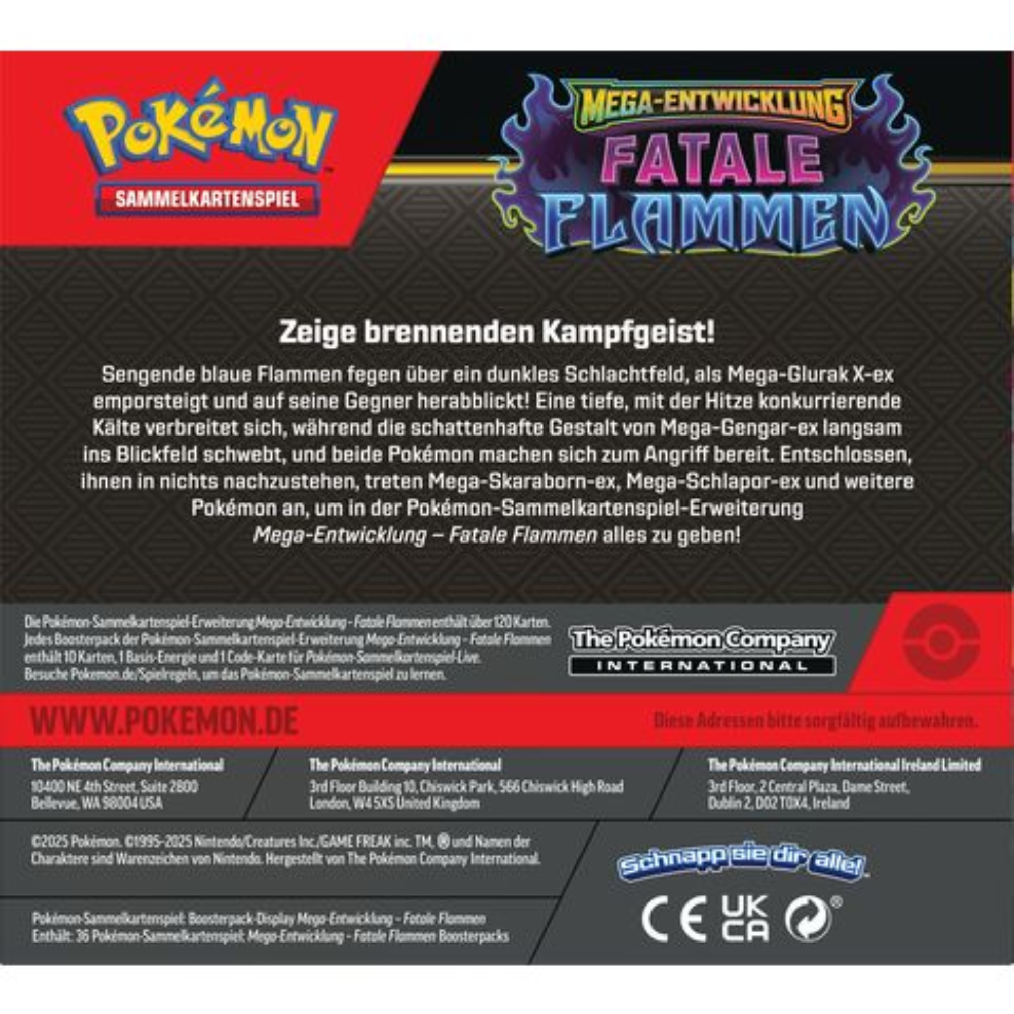 Pokémon - Mega-Entwicklung Fatale Flammen Booster Box - DE