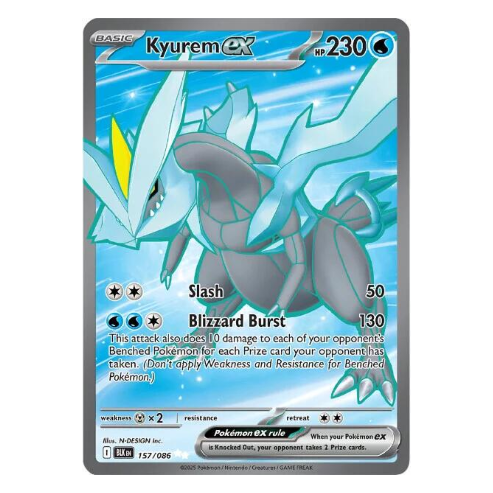 Pokémon - Kyurem ex UR #157 (Black Bolt) – BGS 10 Pristine