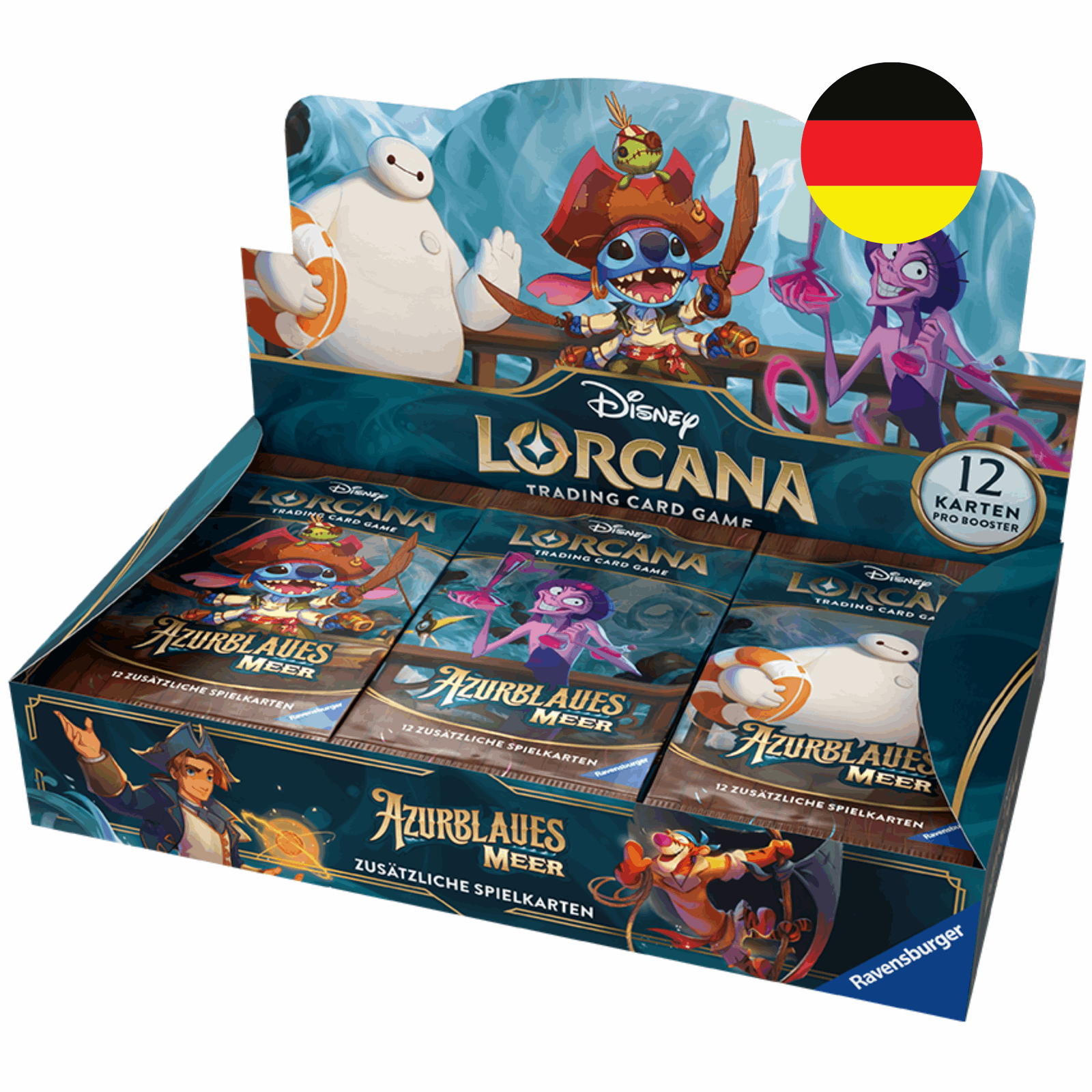 Disney Lorcana - Azurblaues Meer Booster Display - DE - cardcosmos