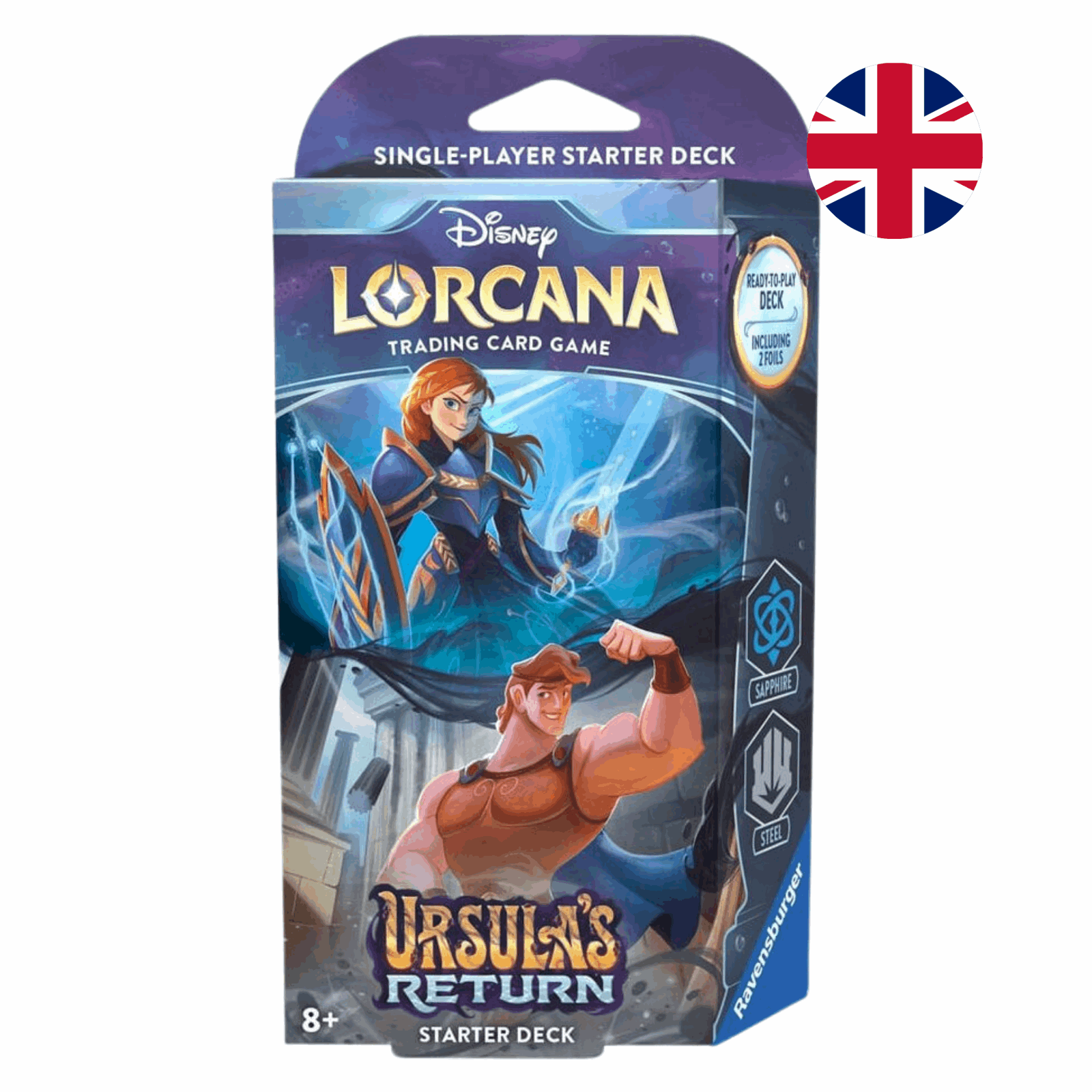 Disney Lorcana - Ursulas Return: Starter Deck Sapphire & Steel - EN - cardcosmos