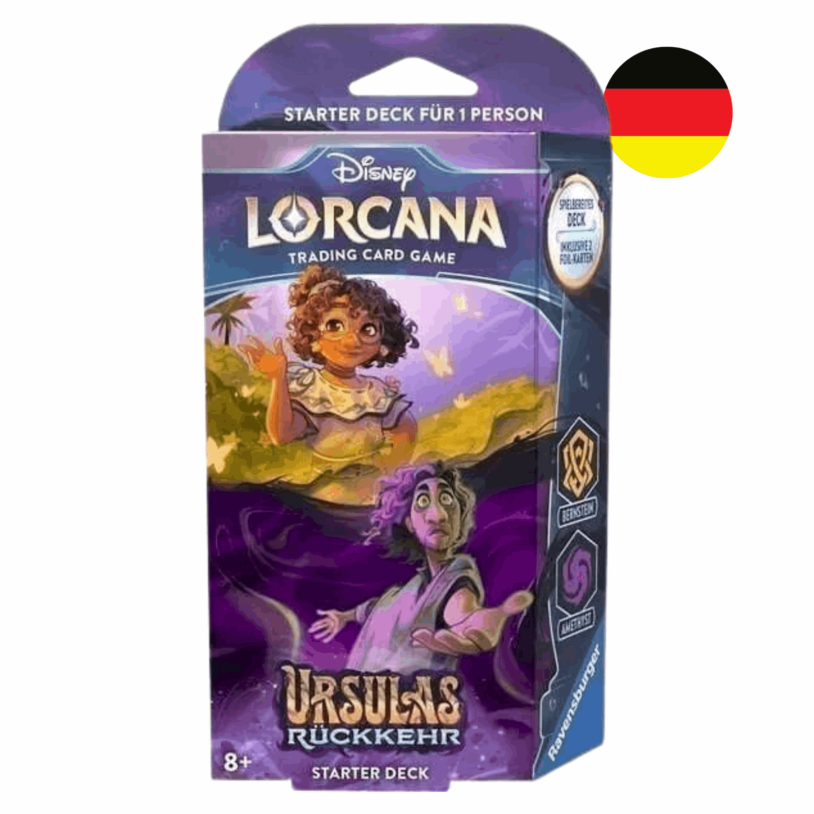 Disney Lorcana - Ursulas Rückkehr: Starter Deck Bernstein & Amethyst - DE - cardcosmos