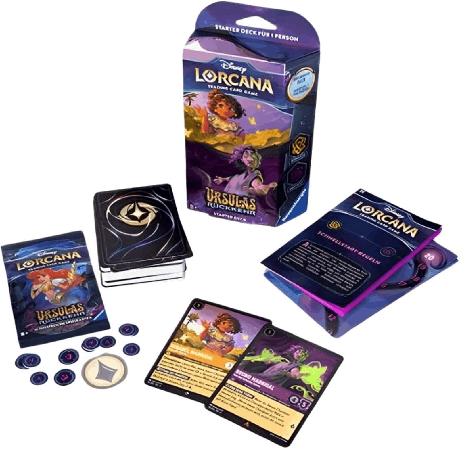 Disney Lorcana - Ursulas Rückkehr: Starter Deck Bernstein & Amethyst - DE - cardcosmos