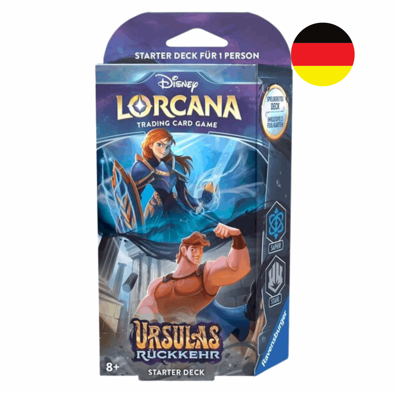 Disney Lorcana - Ursulas Rückkehr: Starter Deck Stahl & Saphir - DE - cardcosmos