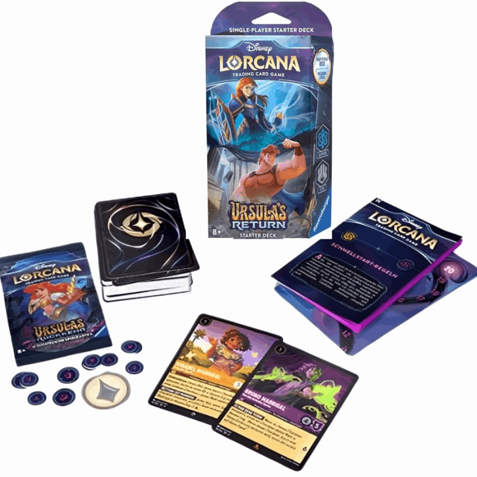 Disney Lorcana - Ursulas Rückkehr: Starter Deck Stahl & Saphir - DE - cardcosmos