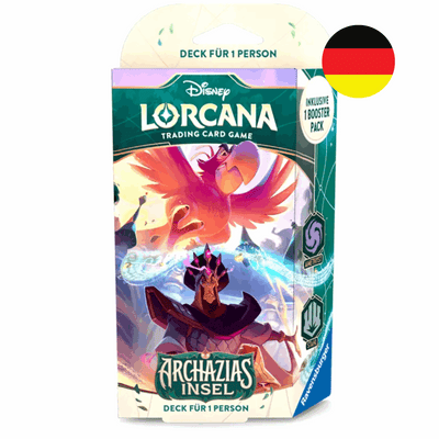 Disney Lorcana - Archazias Insel Starter Deck - Amethyst / Stahl - DE - cardcosmos