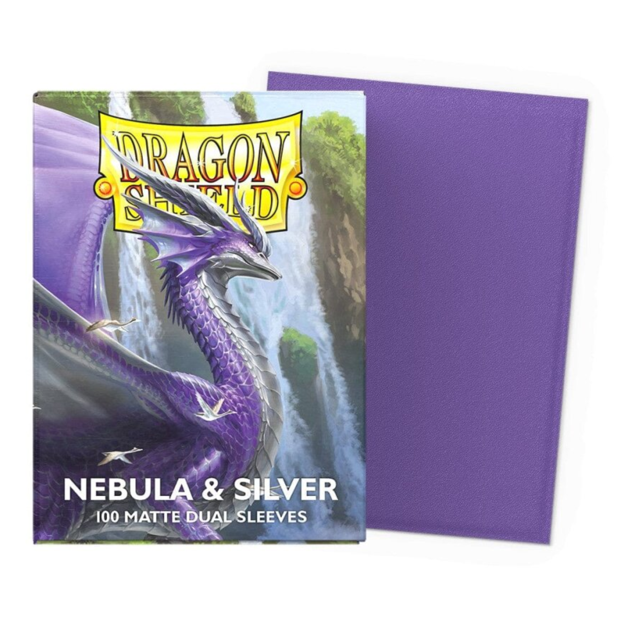 Dragon Shield Sleeves – Dual Matte Nebula & Silver (100 Stück)