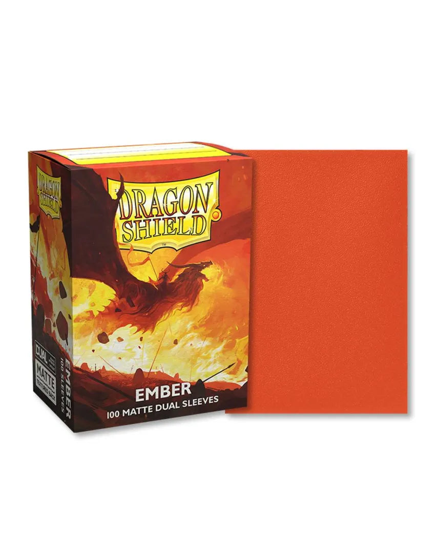 Dragon Shield Sleeves – Classic Black (100 Stück) Orange