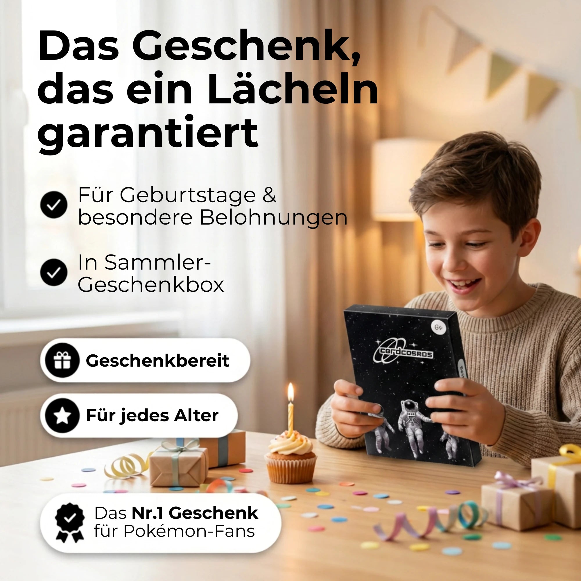 Pokémon Karten Set Englisch – 200 Karten inkl. 25 Holo + 100 Kartenhüllen
