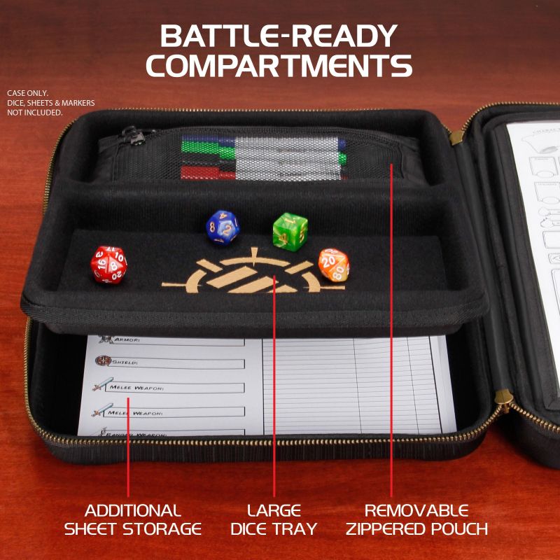 ENHANCE Collector's Edition RPG Organizer Case - Dragon Black - cardcosmos